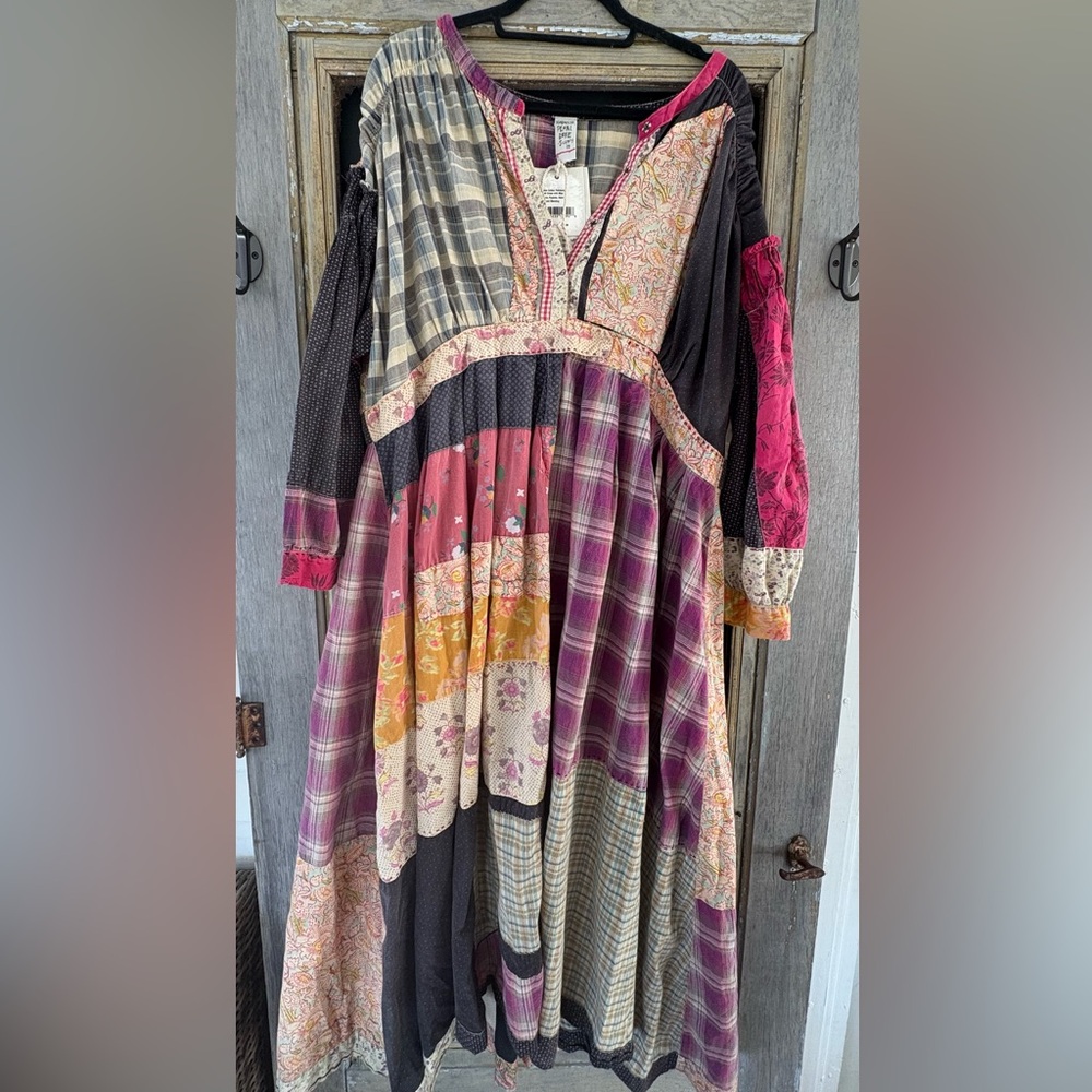 Magnolia Pearl Multicolor Patchwork Dress